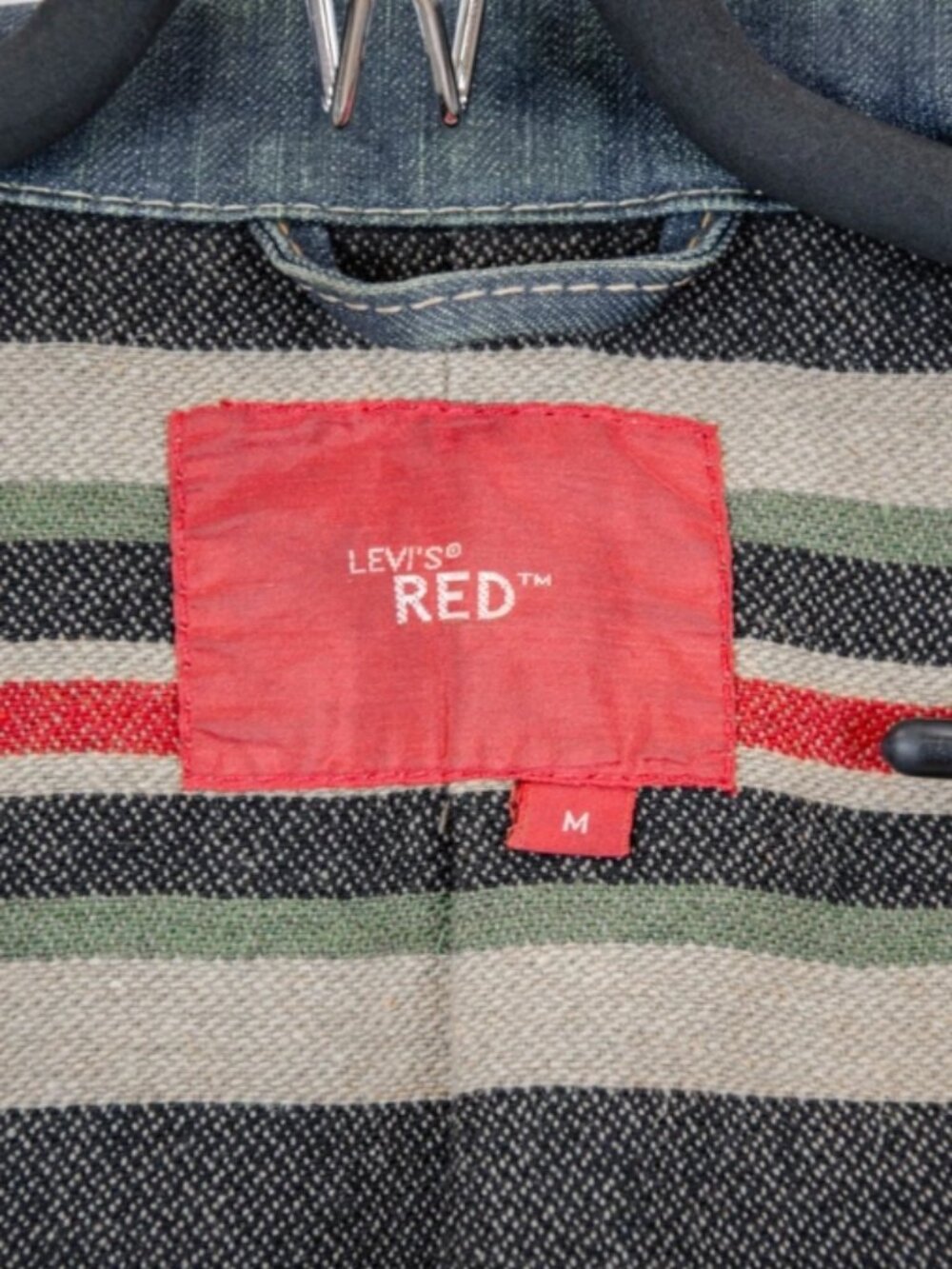Levi Red Collection Type 4 Denim Leather Wool Blanket Lined Jacket Men’s M - Picture 7 of 15